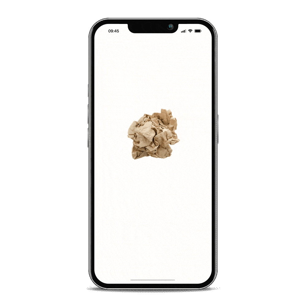 Bewegende digitale uitnodiging met kraft voor een 12,5 jarig huwelijk