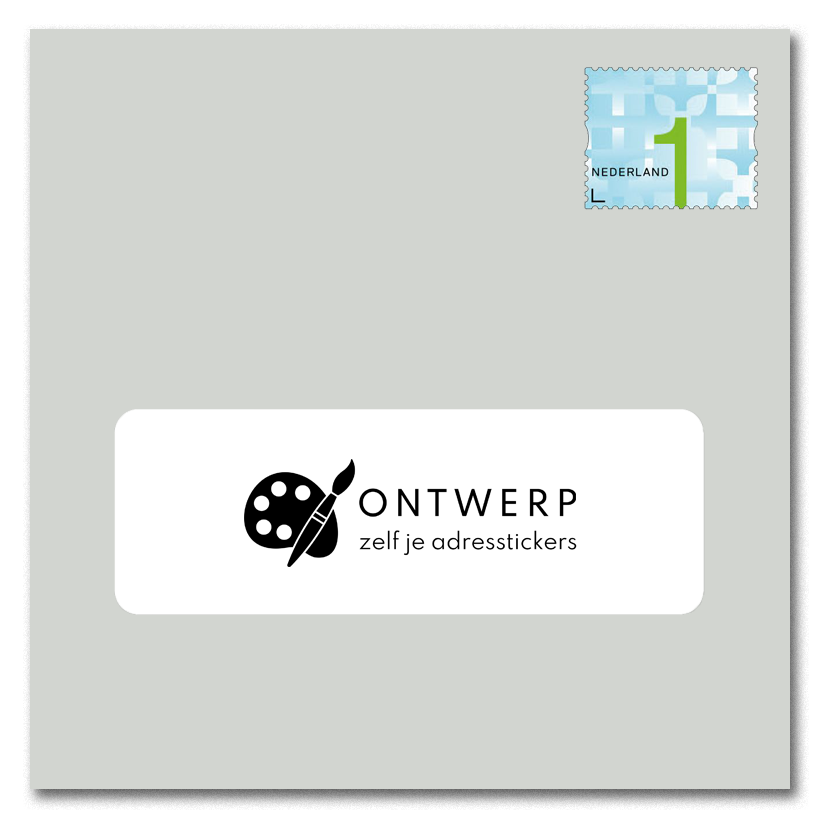 Basis adressticker 97x34 mm