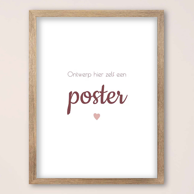 Personaliseerbare blanco poster
