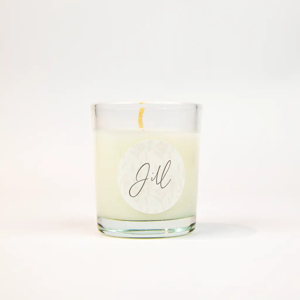 Naamsticker met takjespatroon - per 25 stuks