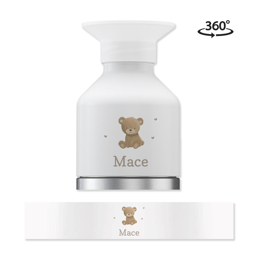 Dopper steel MINI met naam en beertje