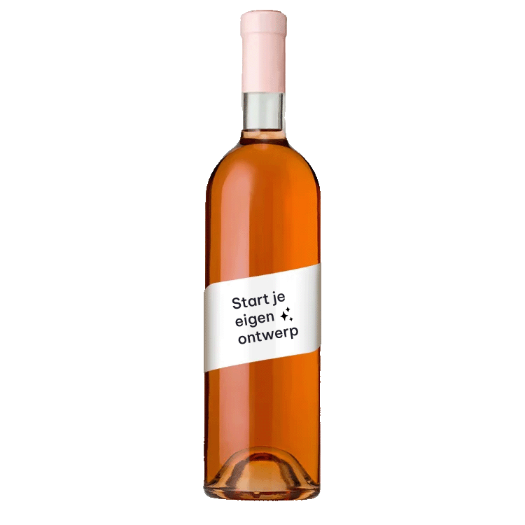 Wijnetiket bruiloft zelf maken golvend - per 6 stuks