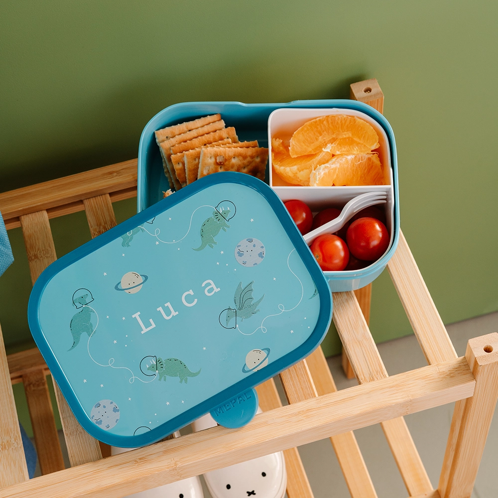 Personalisierte Mepal Lunchbox Campus mit Dinos im Weltraum