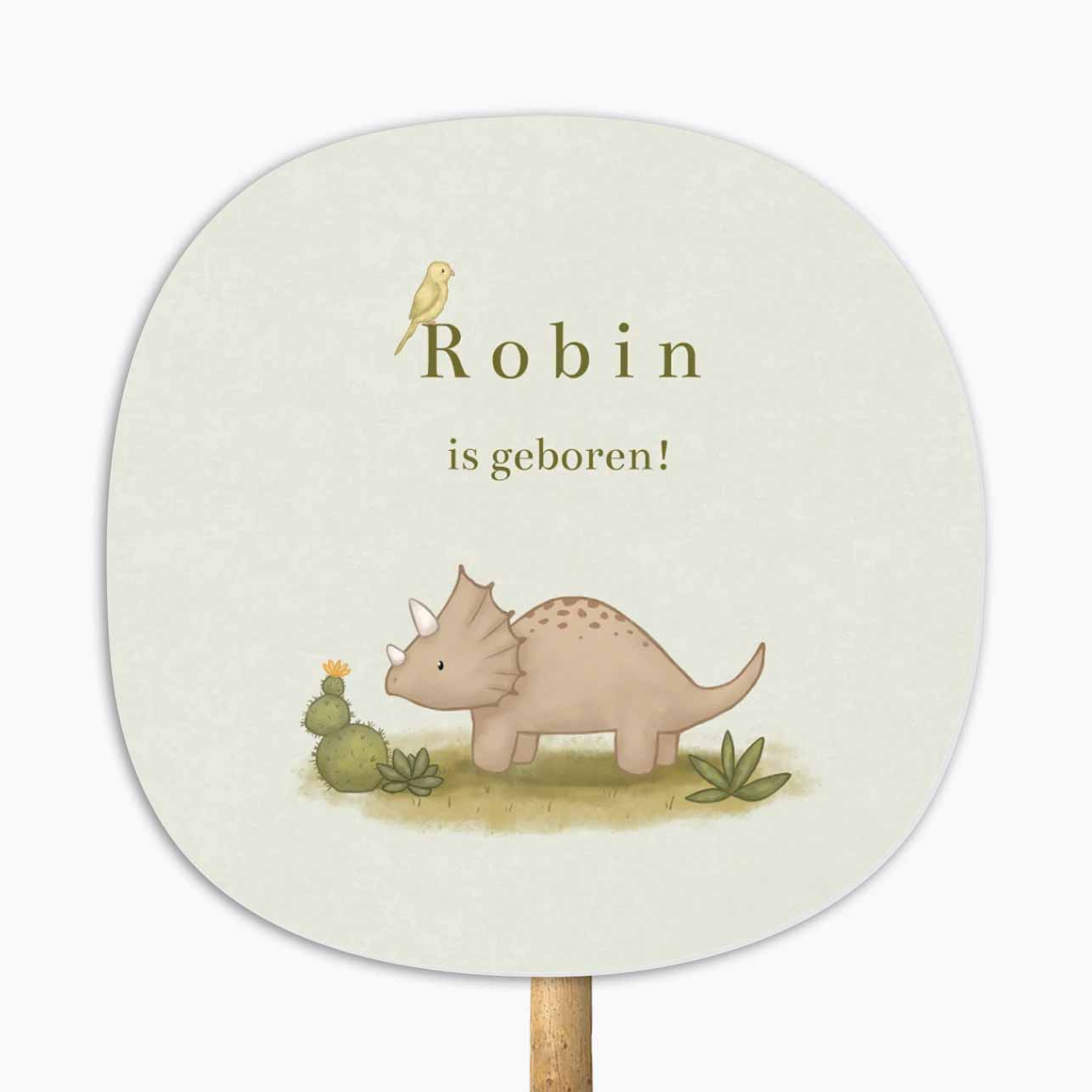Tuinbord rond dino