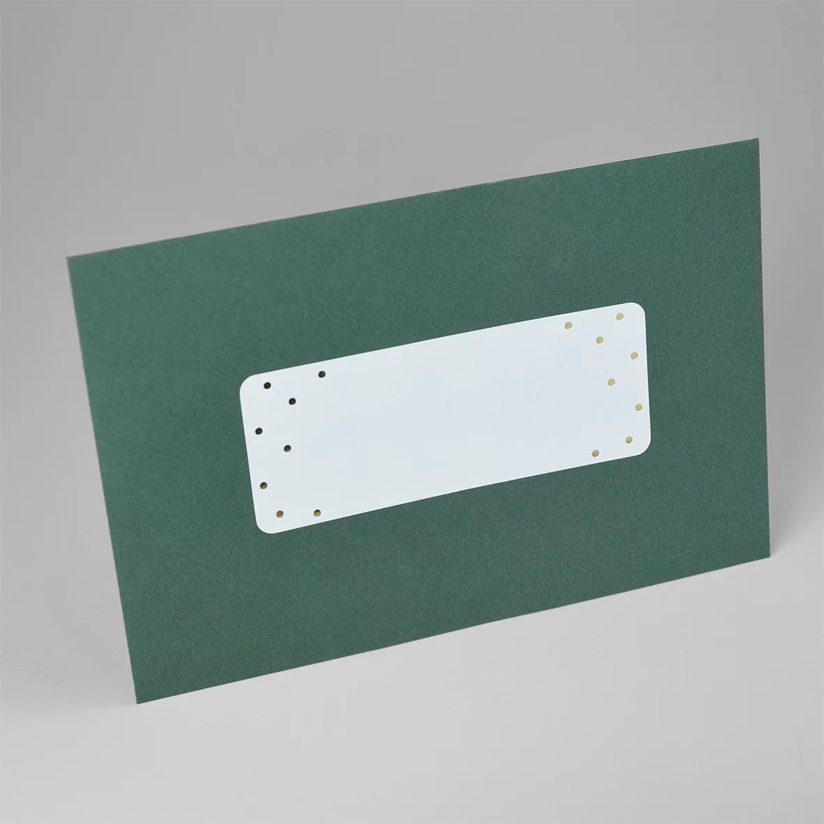 Adressaufkleber rechteckig mit goldenen Punkten und abgerundeten Ecken