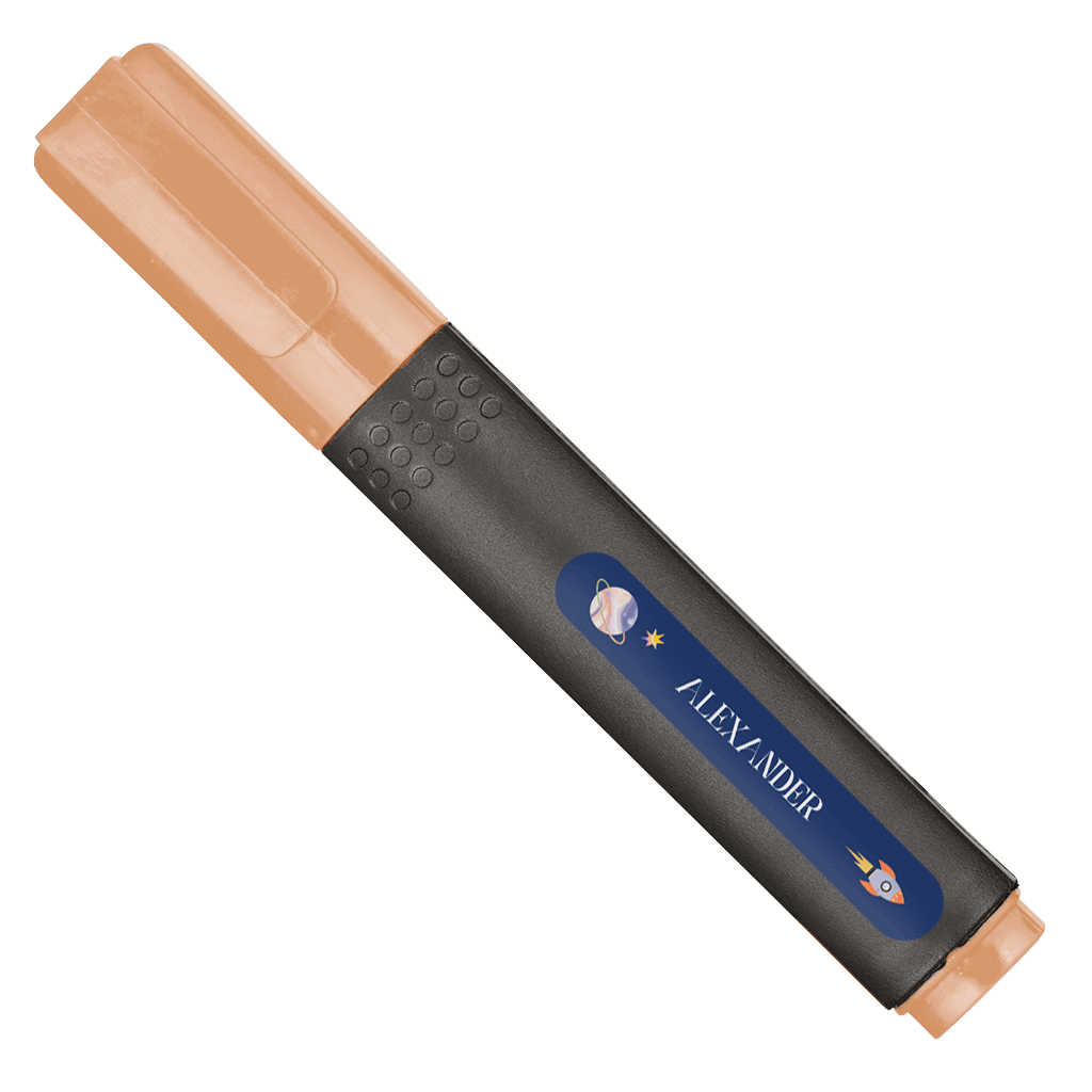 Namensaufkleber Universum 40x6 mm