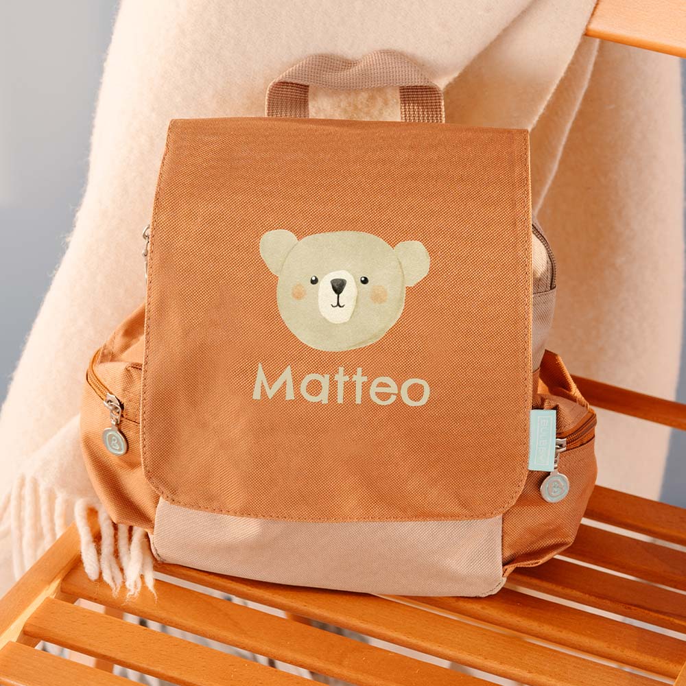 Rucksack Adventure mit Namen und Bär