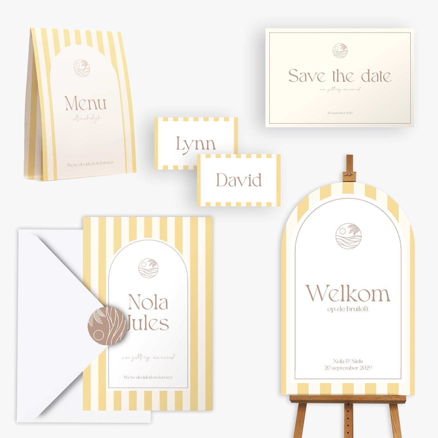 doorlink trouwkaarten set endless summer love