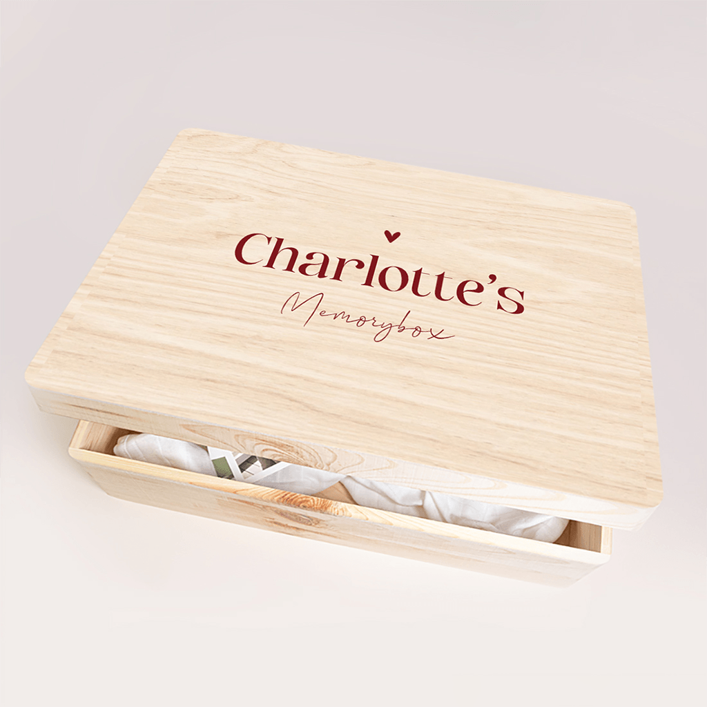 Memorybox met roze strepen