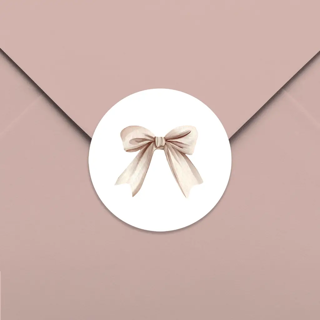 Sluitzegel met klassiek strikje - per 25 stuks