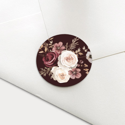 Sluitzegel bloemen chic romantisch