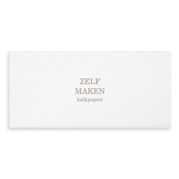 Trouwkaart van kalkpapier ontwerpen - panorama