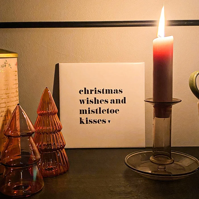 Gepersonaliseerd tegeltje kerst