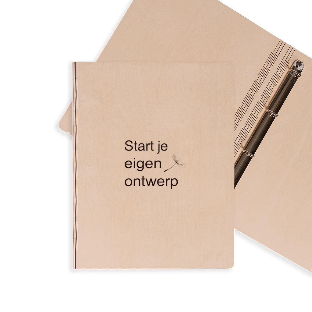 Eigen Ontwerp houten omslag