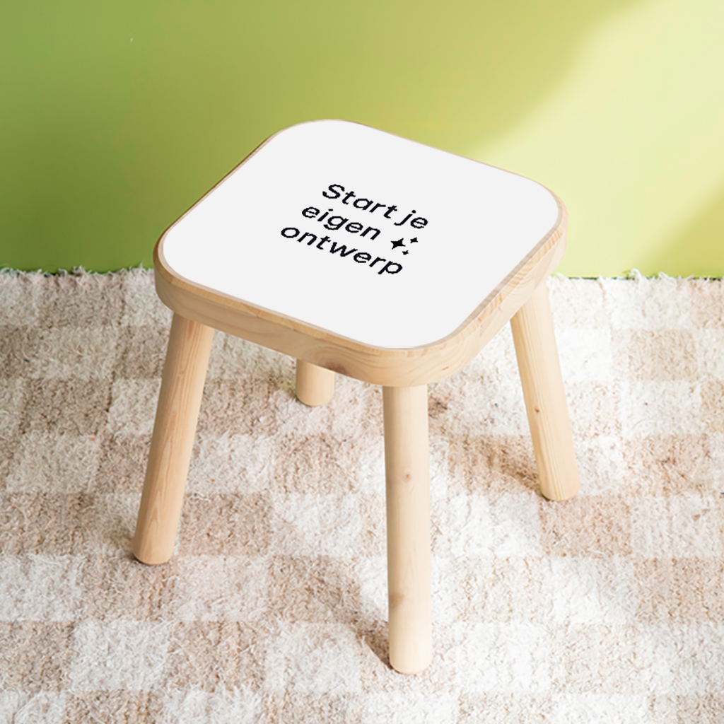 Meubelsticker krukje met naam zelf maken