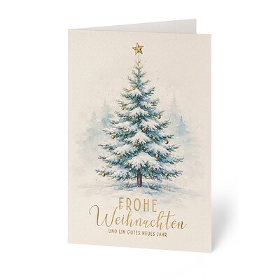 Verschneiter Weihnachtsbaum 67613