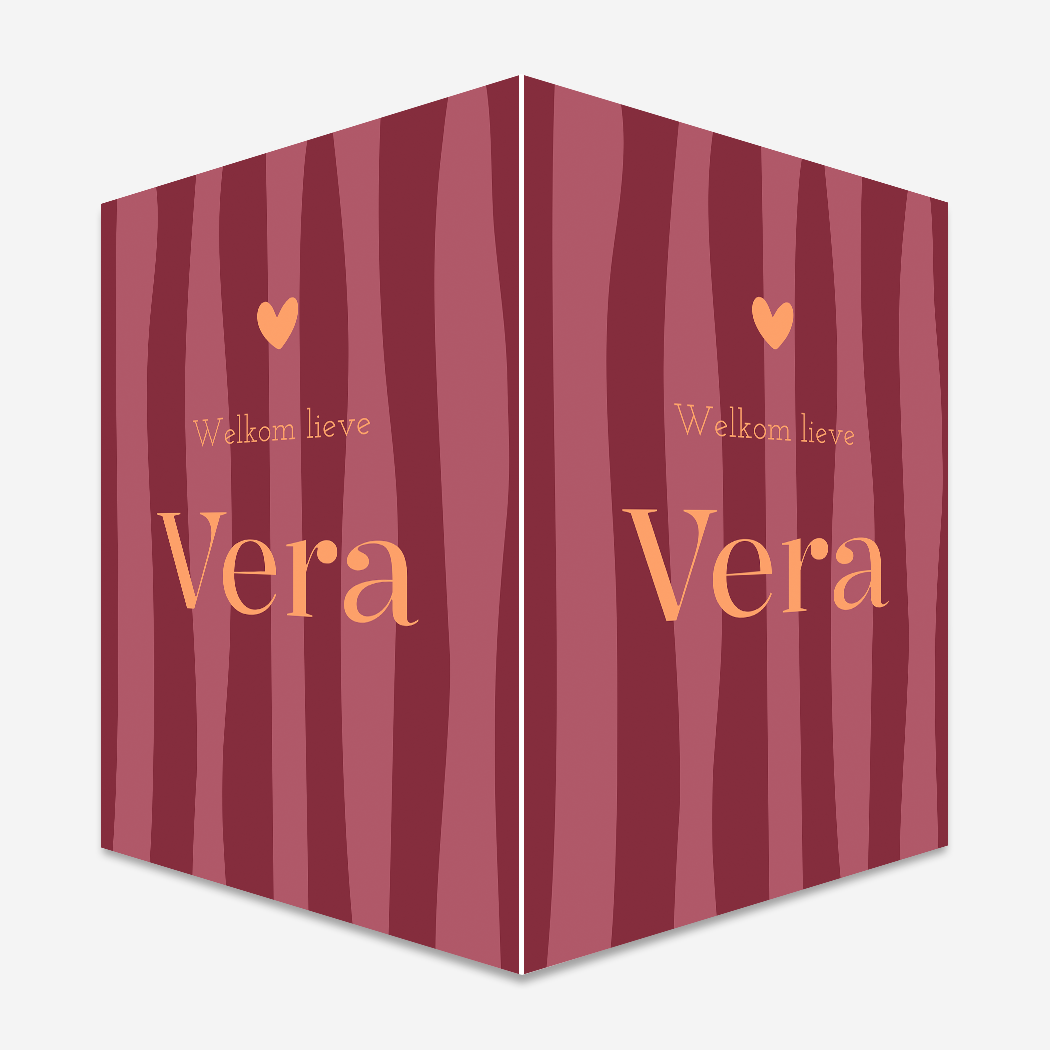 Geboortebord raambord meisje strepen hip