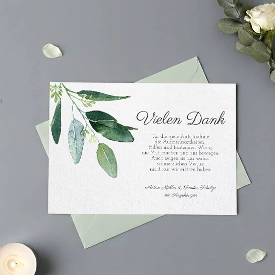 Aquarellzweige Trauer