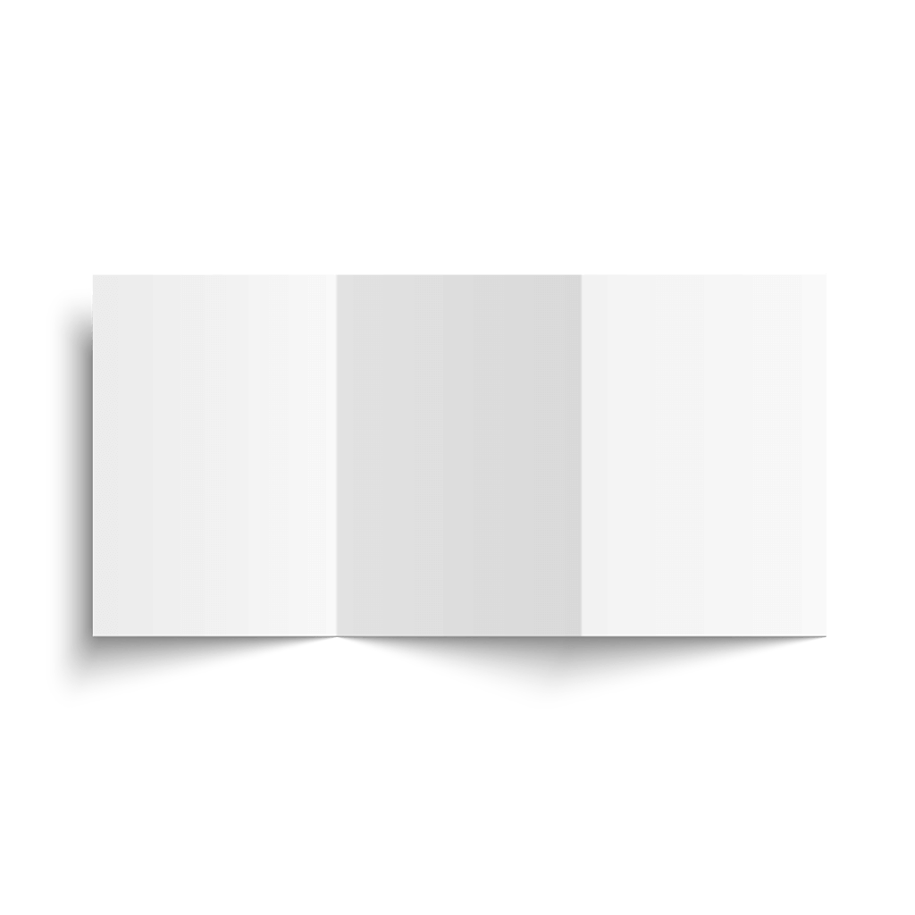 Zelf trouwkaart maken | zigzag staand