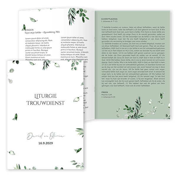 Liturgie met eucalyptus blaadjes