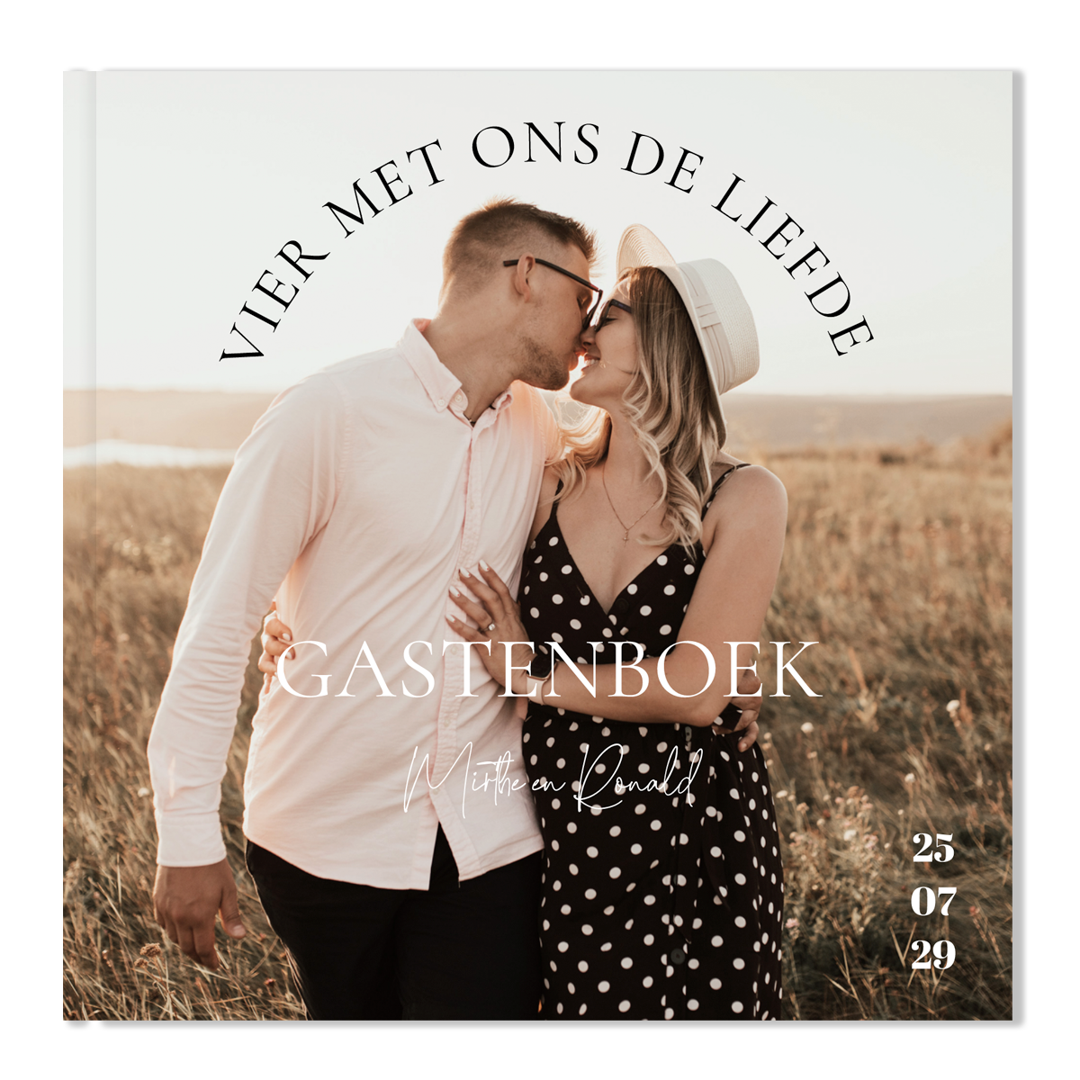 Gastenboek huwelijk met eigen foto