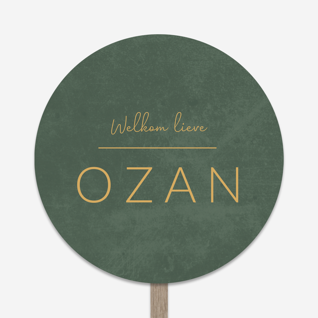 Tuinbord Rond Groen Goudkleur