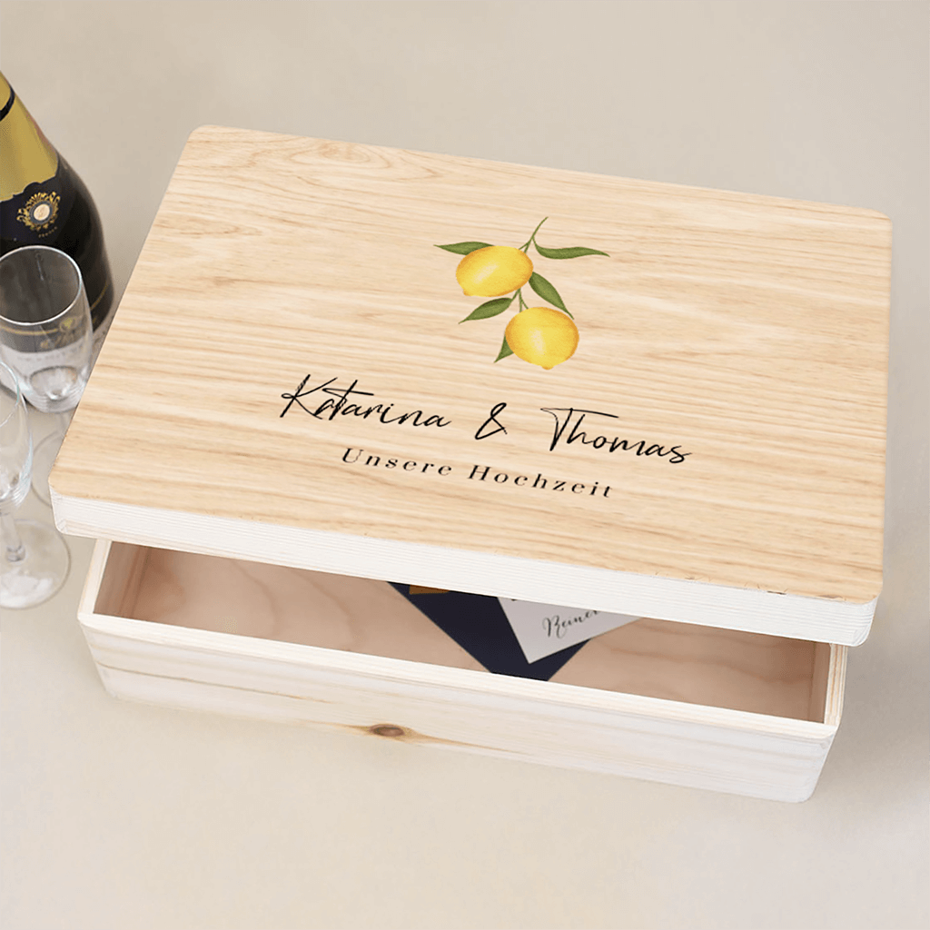 Erinnerungskiste mit Zitronen