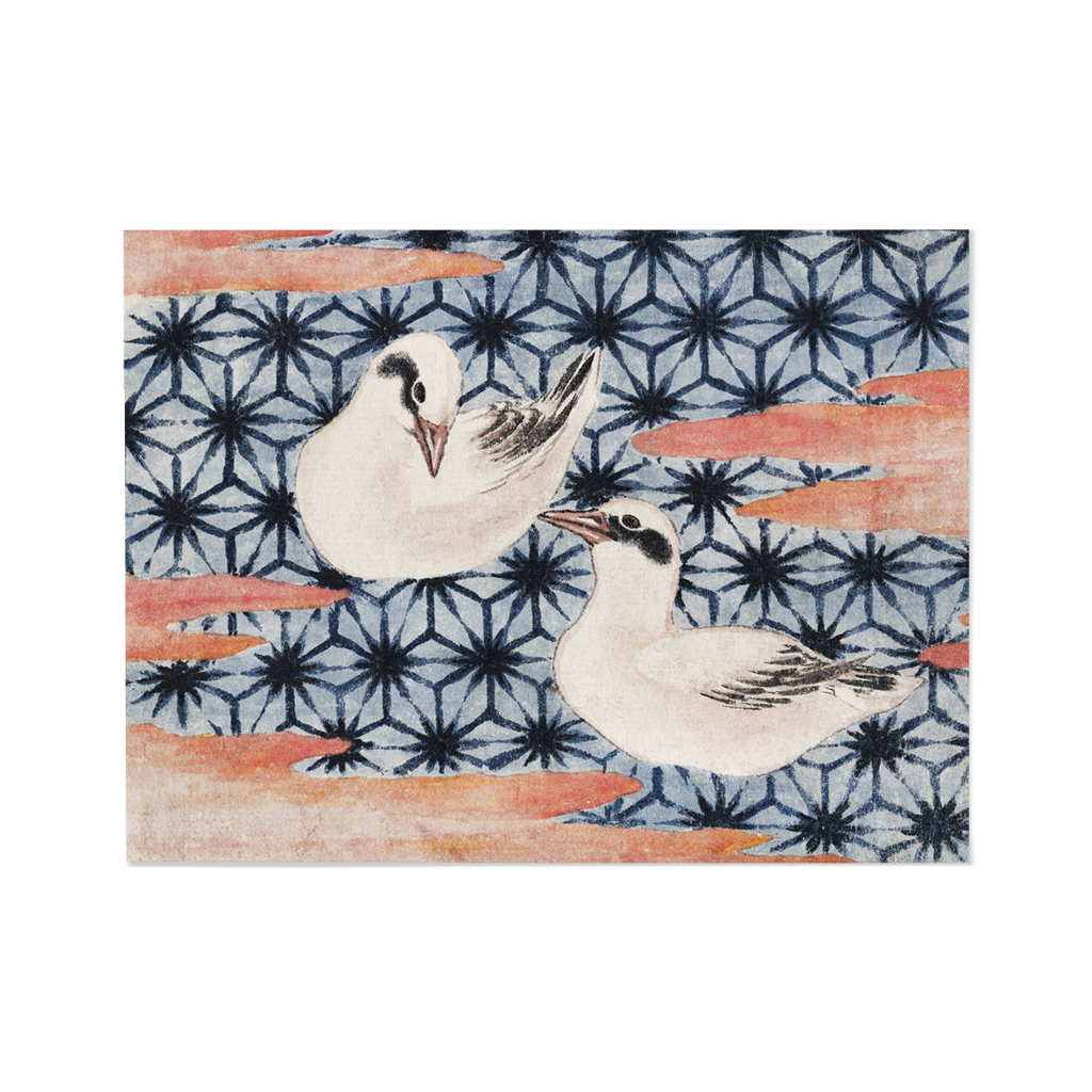 Poster Die Vögel von Katsushika Hokusai (1814)