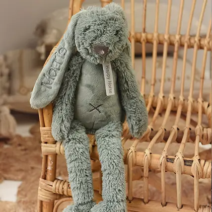 Happy Horse konijn Richie lagoon met geborduurde naam