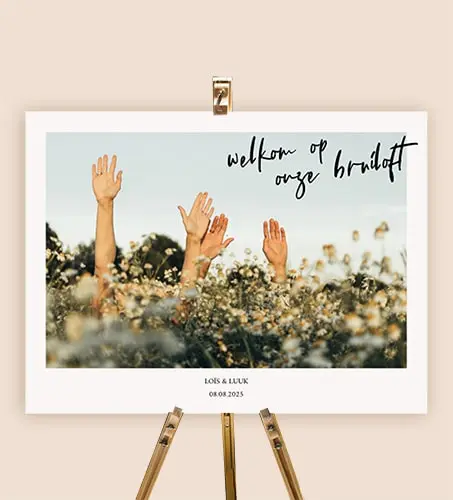 Persoonlijk Welkomstbord met Jouw Favoriete Foto