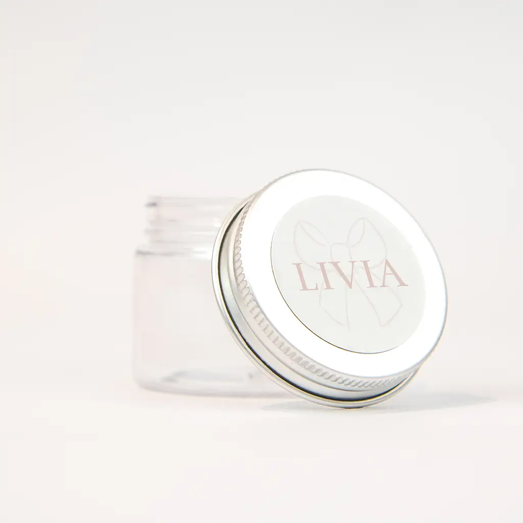 Naamsticker wit met schattig strikje - per vel