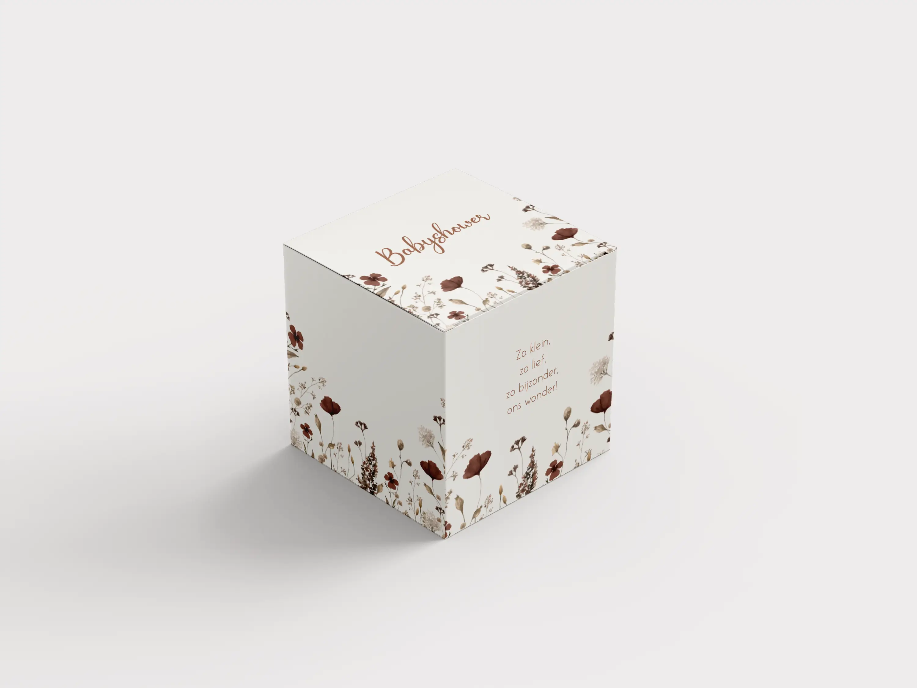 Bedankdoosje met veldbloemen