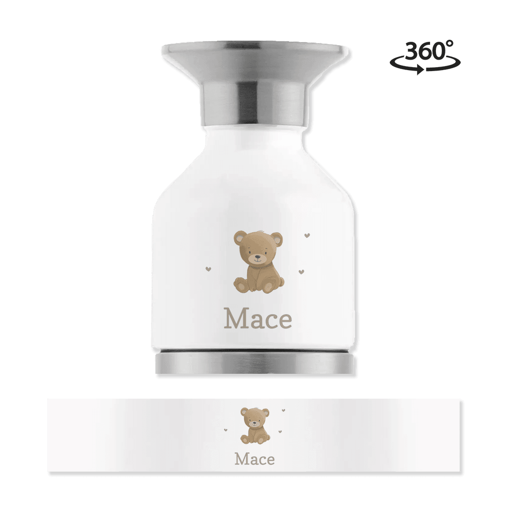 Dopper steel MINI met naam en beertje