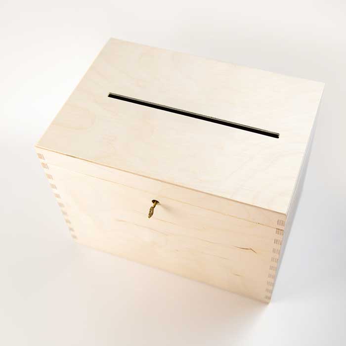 Enveloppendoos bruiloft om zelf te maken naturel