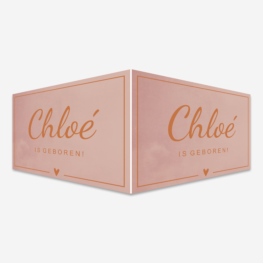 Raambord L Liggend Roze Klassiek