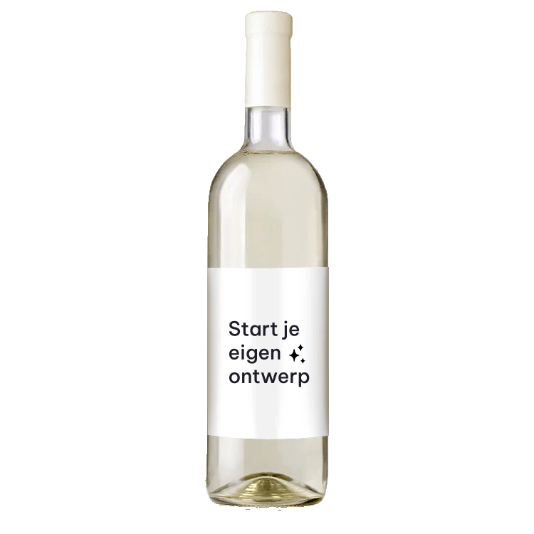 Flesetiket zelf maken staand - per 5 stuks