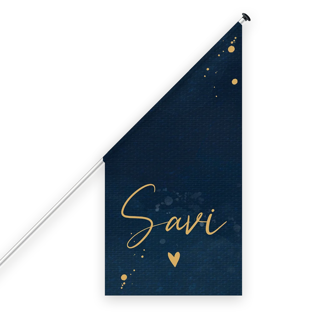 Stoere geboortevlag jongen met naam