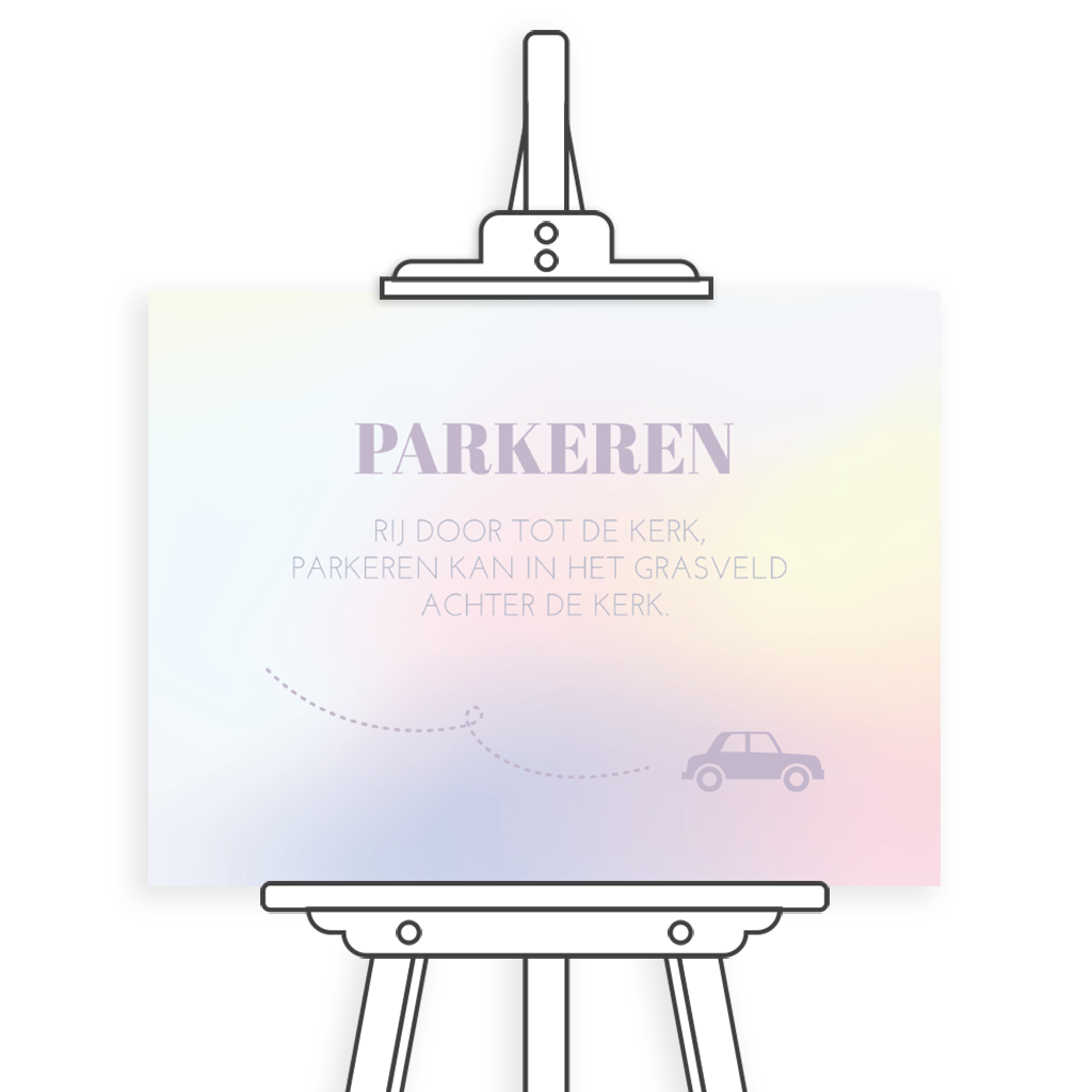 Hip informatiebord voor de bruiloft