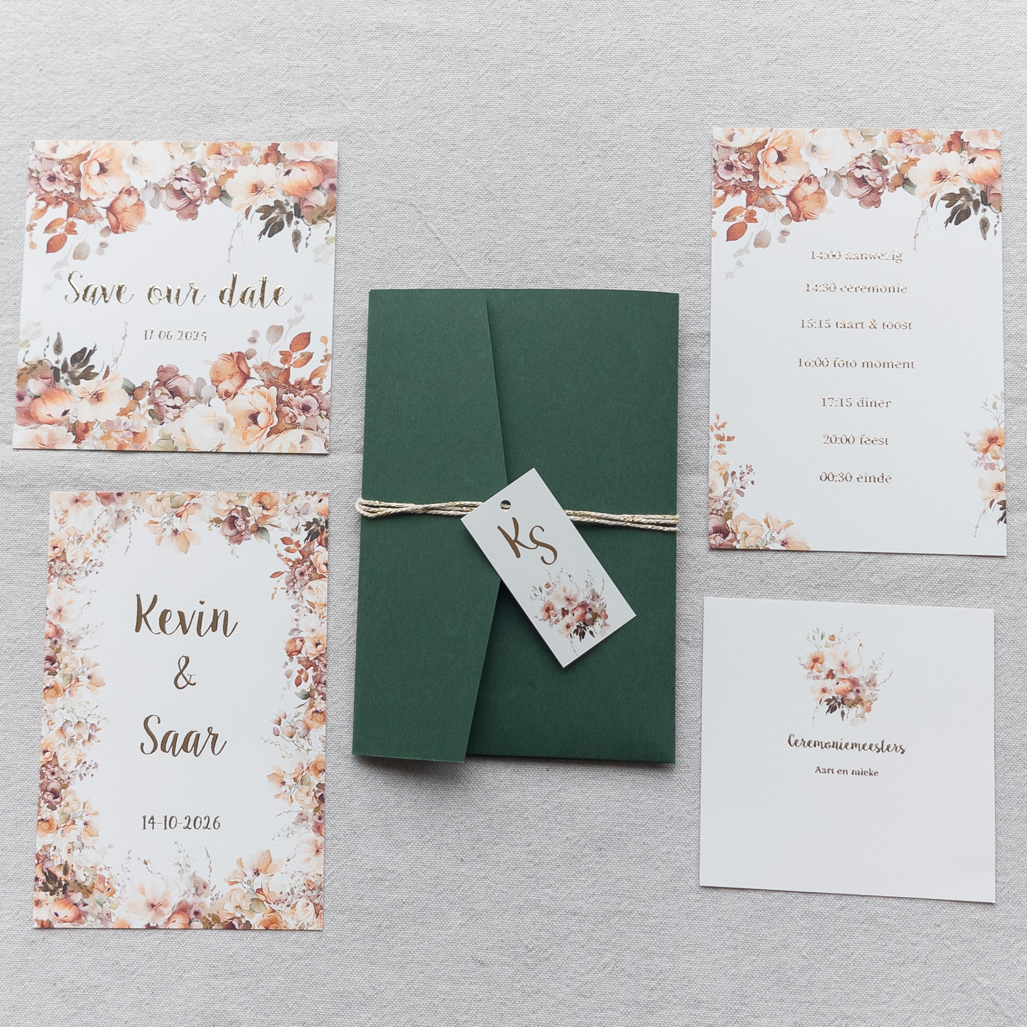 trouw huisstijl floral chic