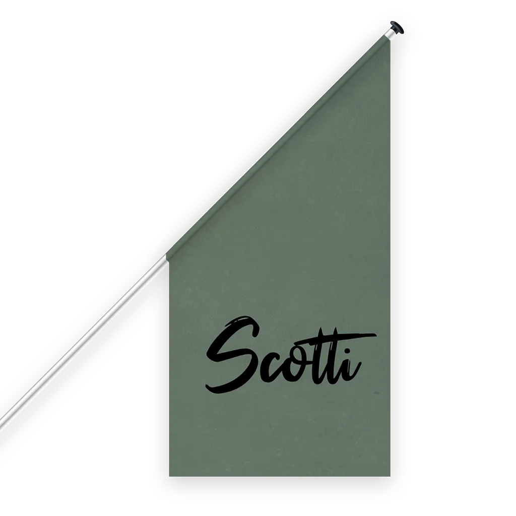 Stoere groene geboortevlag voor jongen