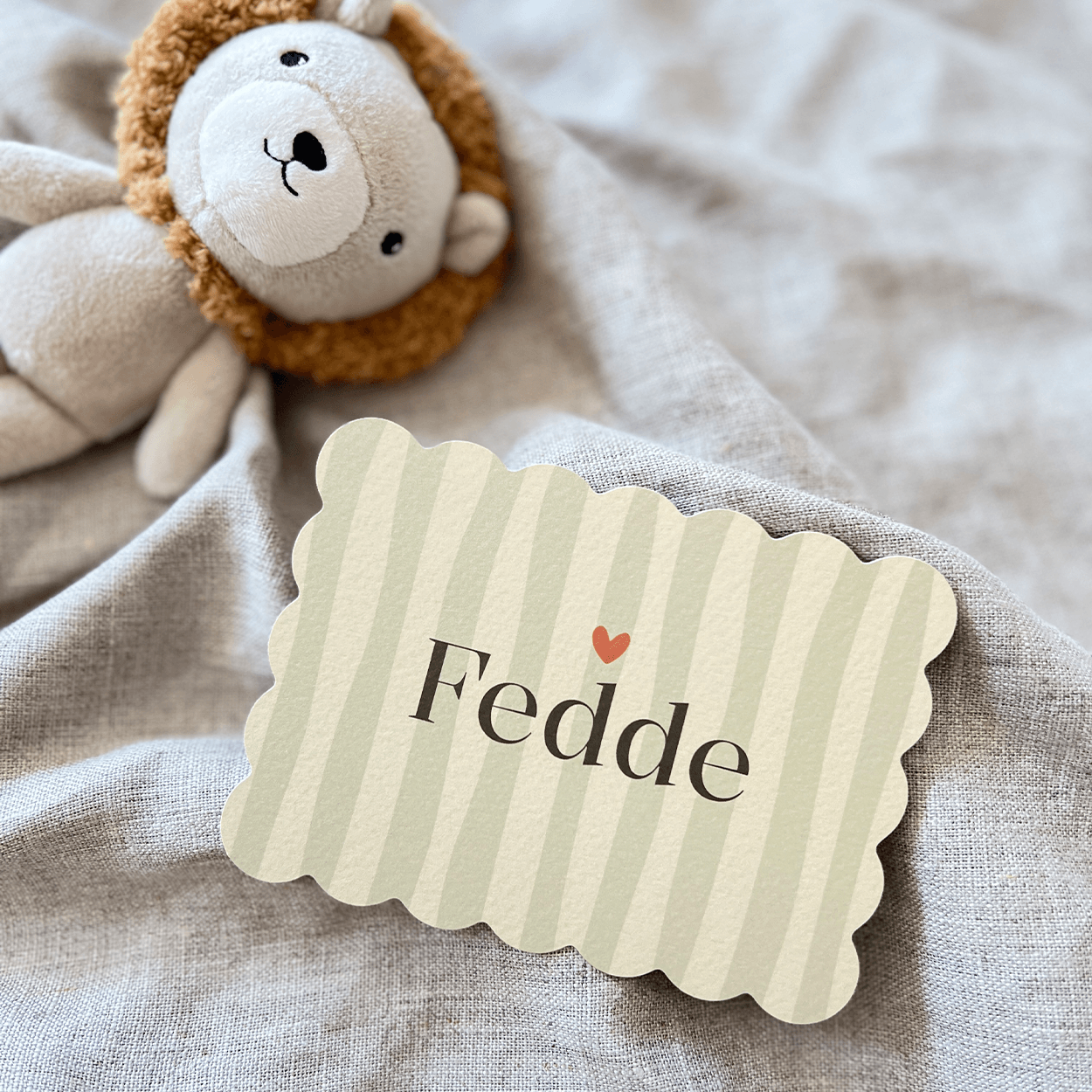 Geboortekaartje Jongen Cookie Streepjes Trendy