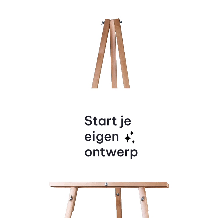 Welkomstbord feest re-board zelf maken vierkant