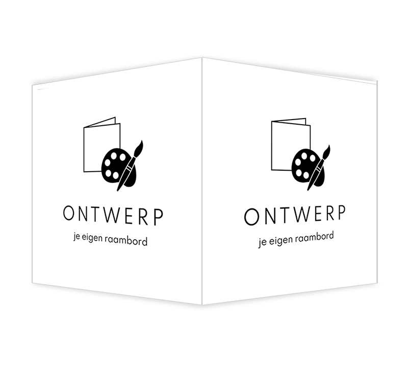 Ontwerp je eigen dubbele raambord 50x50 cm