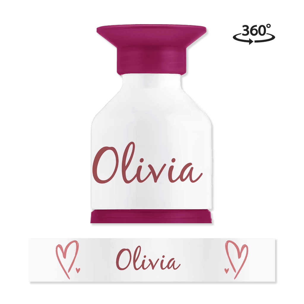 Dopper drinkfles met naam en hartjes