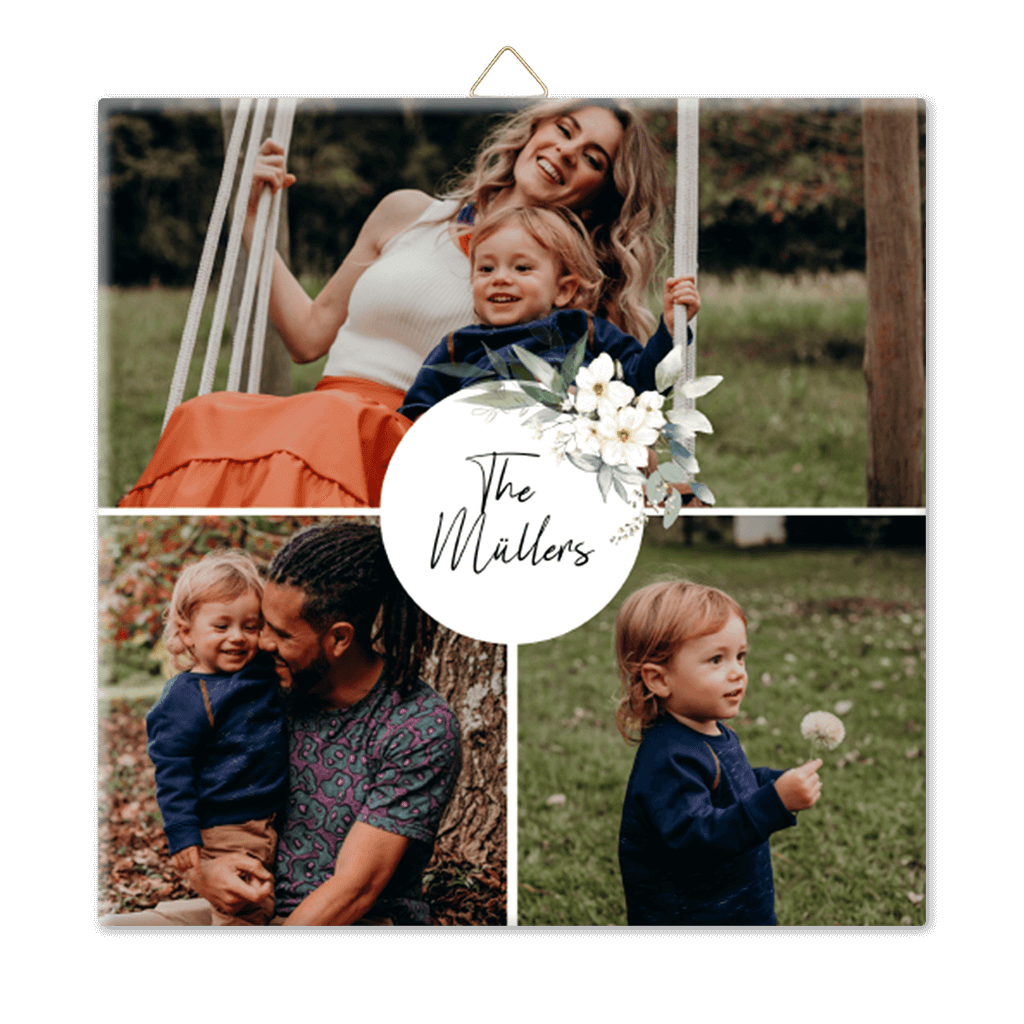 Hübsche Fotofliese Family