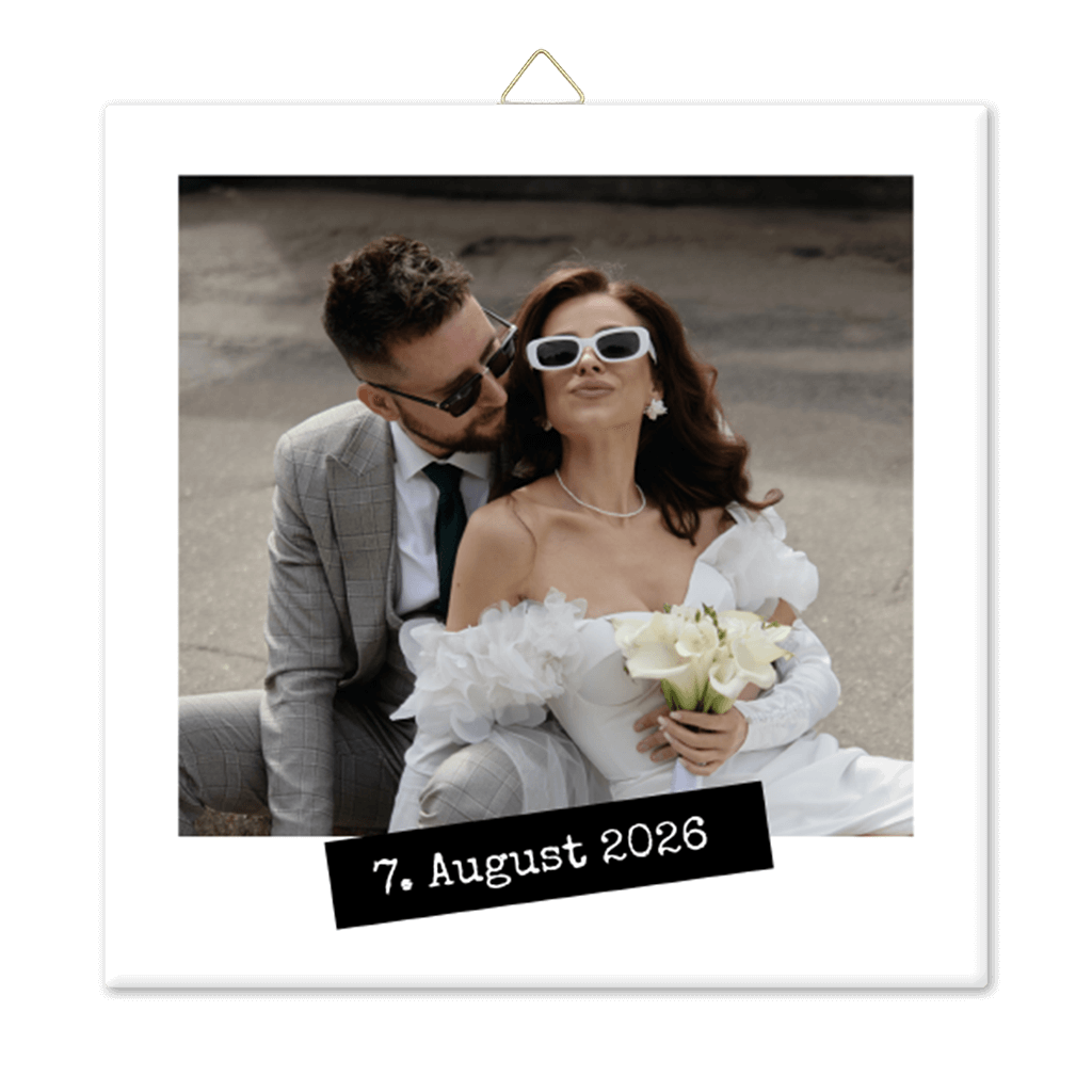 Foto-Keramikfliese Hochzeitsfoto