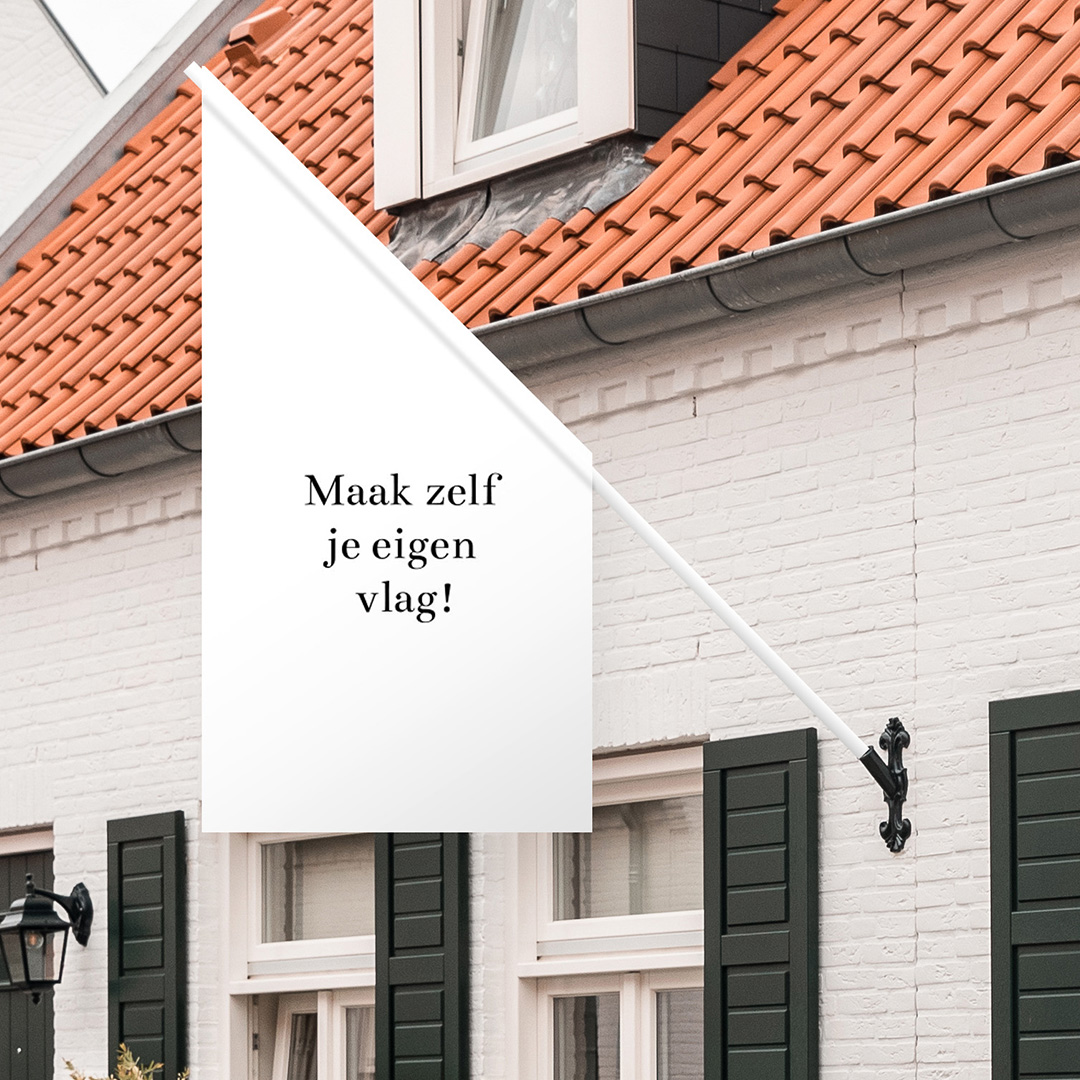 Maak je een vlag van het geboortekaartje - middel