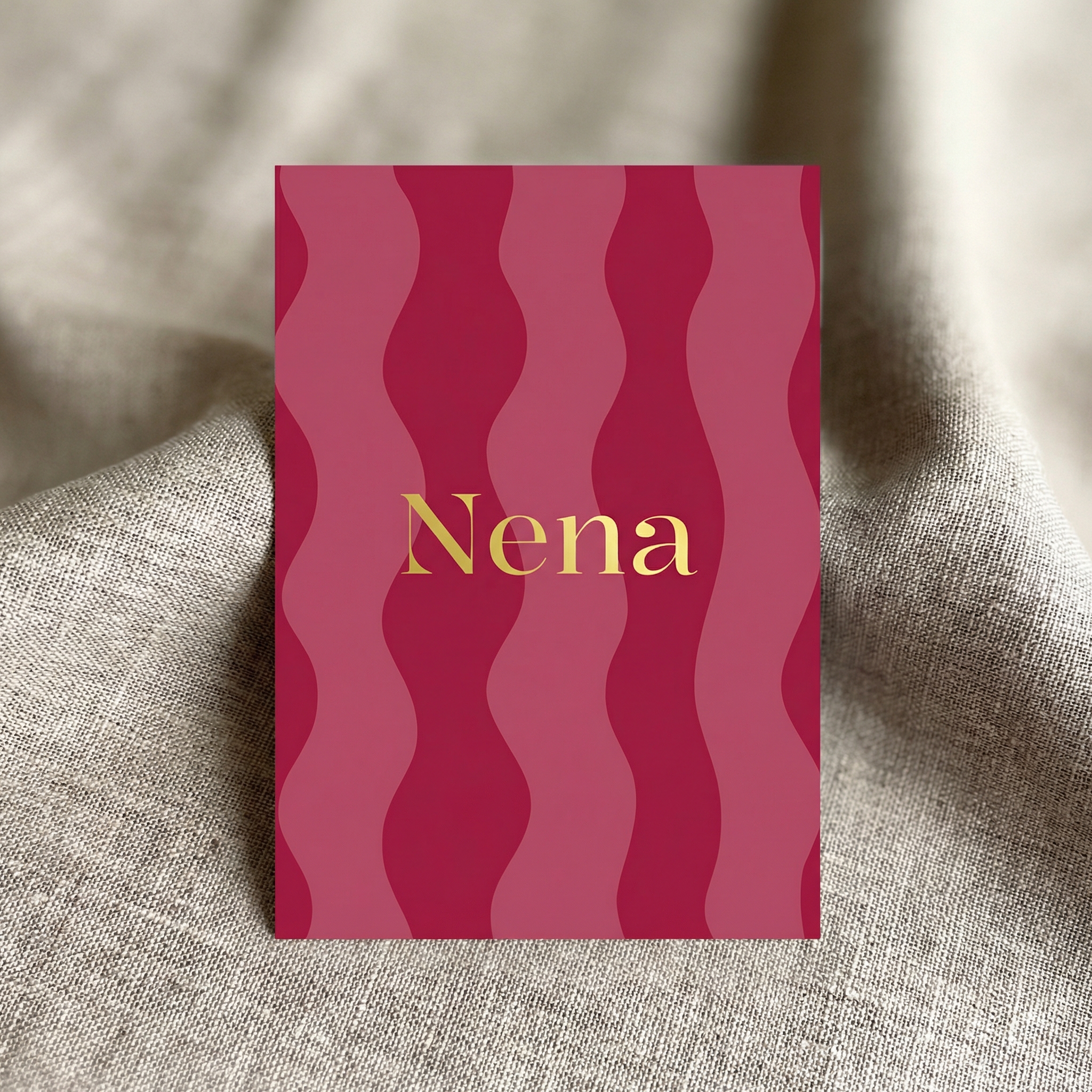 Geboortekaartje Meisje Golven Hip Colorblock