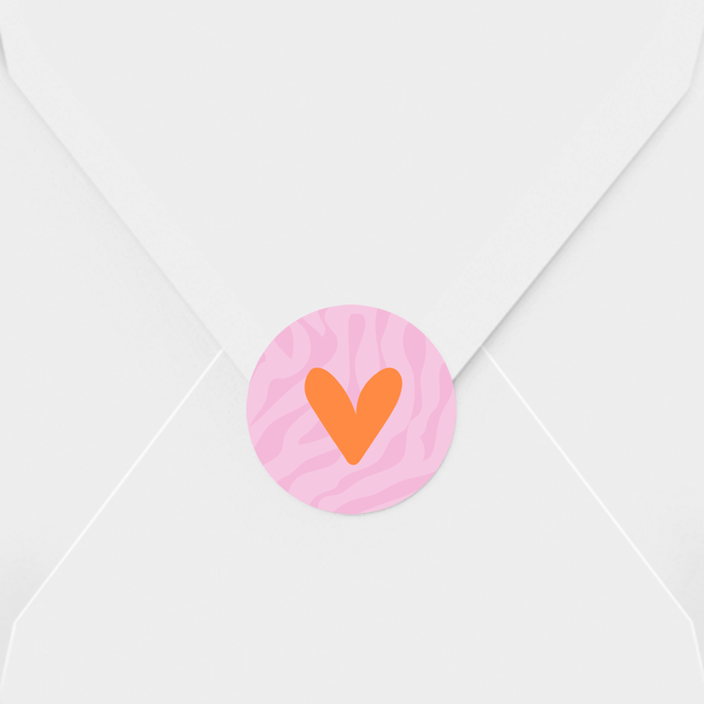 Sluitsticker 21 diner colourblocking party | 25 stuks