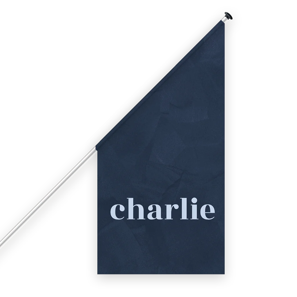 Geboortevlag voor aankondiging zoon